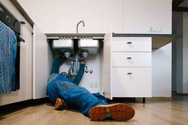 Professional Drain Cleaning technician working in Thorp, WA